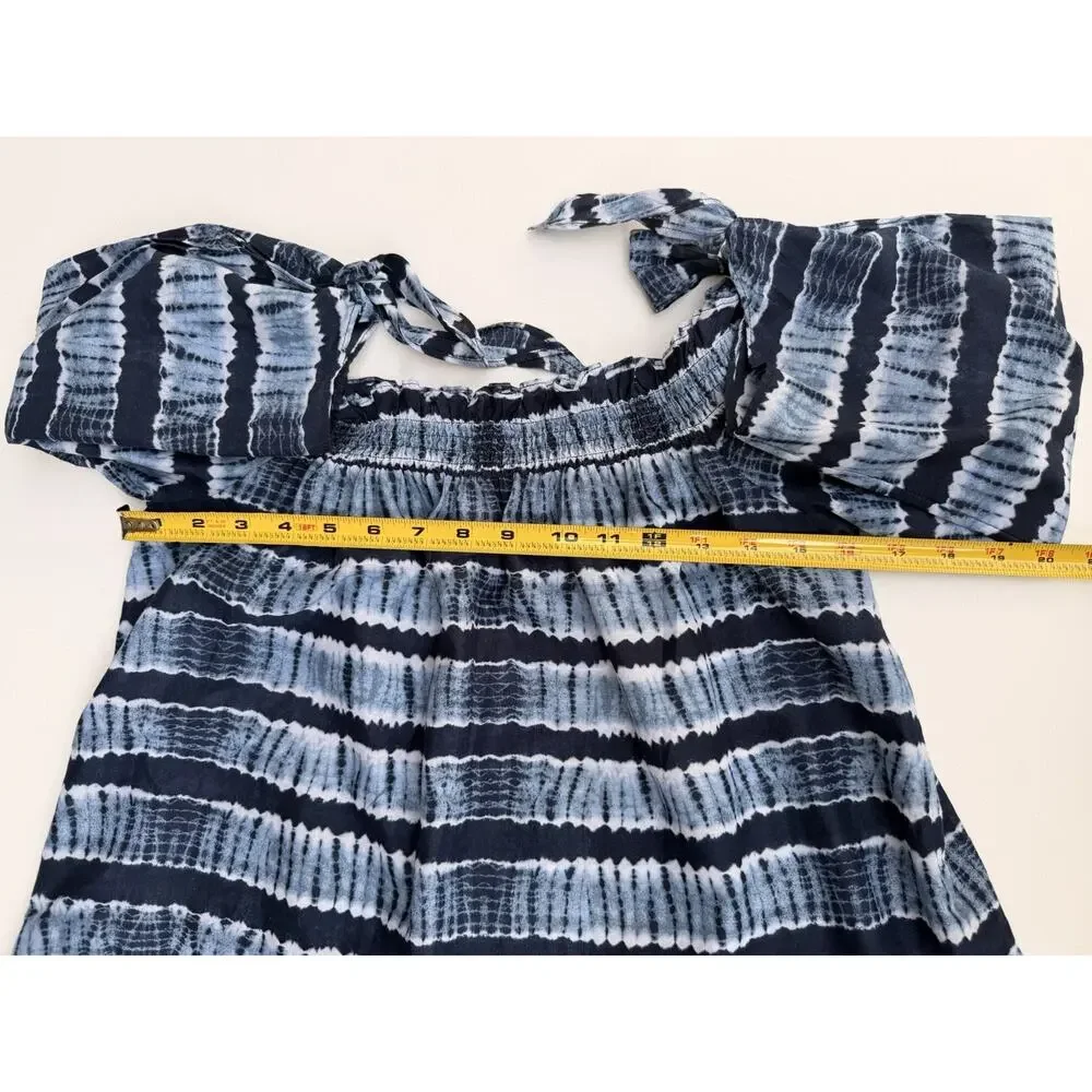 Michael Kors Boho-inspired/Peasant Off the Shoulder Women’s Tie-dye - Size M